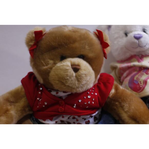 Build-A-Bear Workshop, Teddy Bears, Set of Three, Dressed, Soft Toy, Fashion - Picture 2 of 3